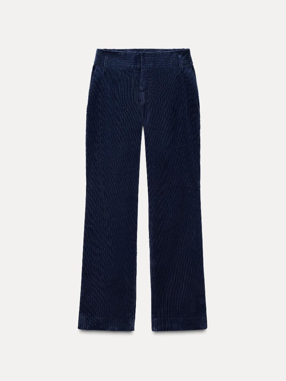 ZARA CORDUROY STRAIGHT LEG PANTS